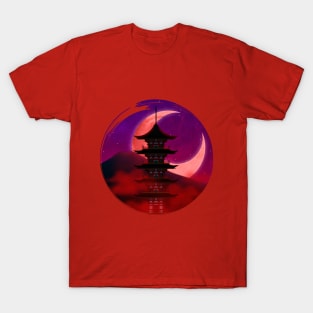 Crimson Pagoda Full T-Shirt